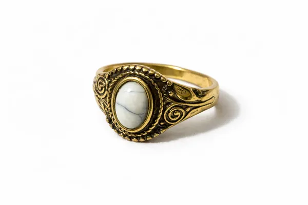 Antique_Gold_Lunar_Marble_Ring_For_Women